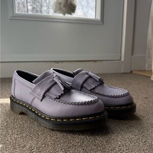 NWOT Dr. Martens Lavender Tassel Kiltie Leather Loafers